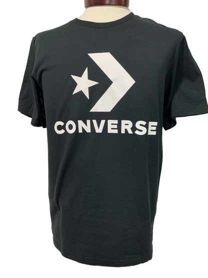 Small Converse Mens New Short Sleeve Tshirt Black White Logo