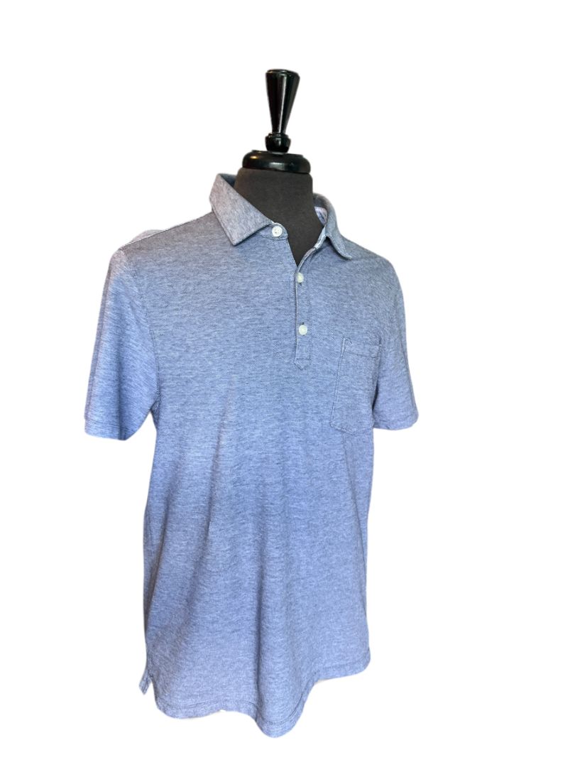 Size Large Blue Banana Republic Performance Knit Pocket Polo Short Sleeve Shirt