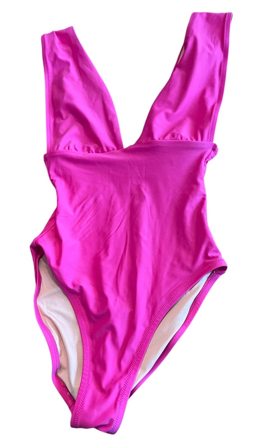 Size 0 J.Crew Re-Imagined Womens New One Piece Hot Pink Bathing Suit