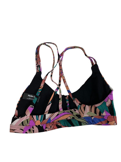 Small Hurley Palm Paradise Womens New Swim Max Top