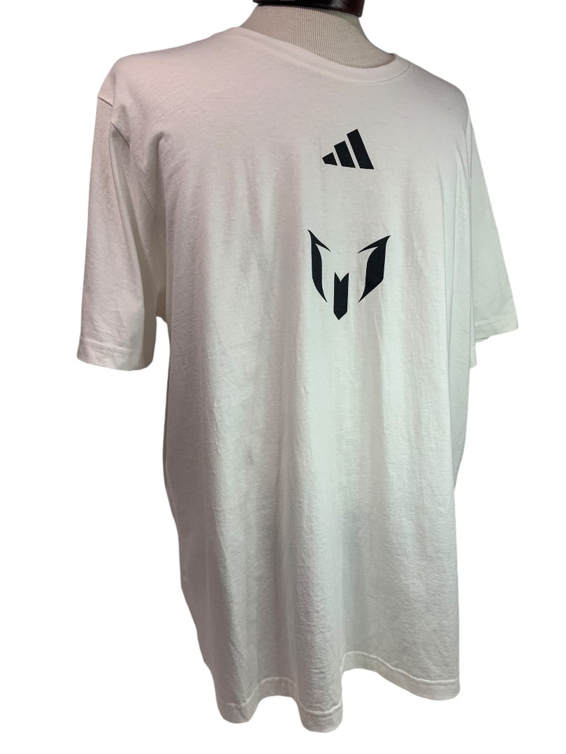 2XL Adidas Mens New Messi Miami Tshirt Regular Fit JH1136