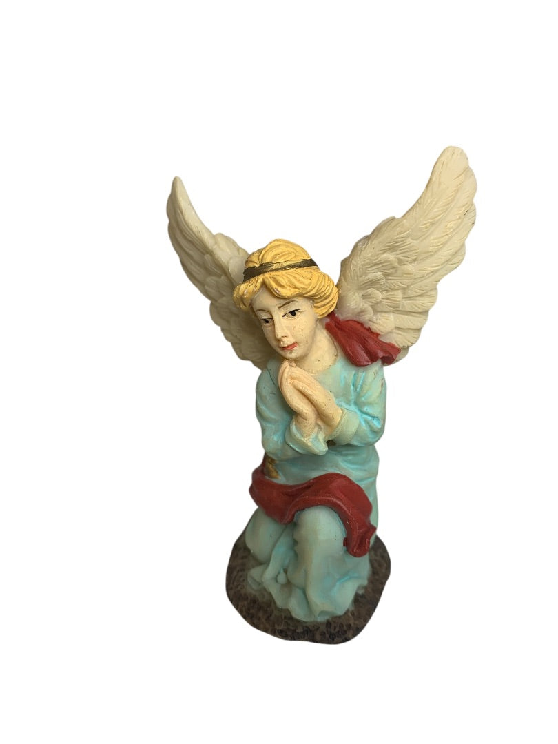 Nativity Resin Figurine Christmas Kneeling Angel of Glory 3 Inch