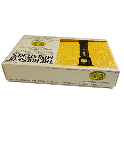 The House of Miniatures 40018 Vintage William and Mary Tall Case Clock X-Acto 1:12 New