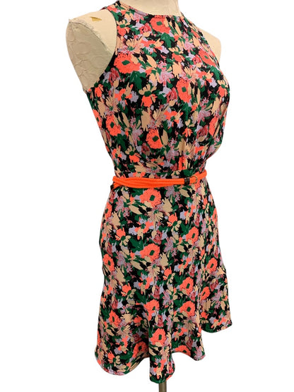 Size 00 J.Crew Mercantile A-Line Dress Bright Floral J4518