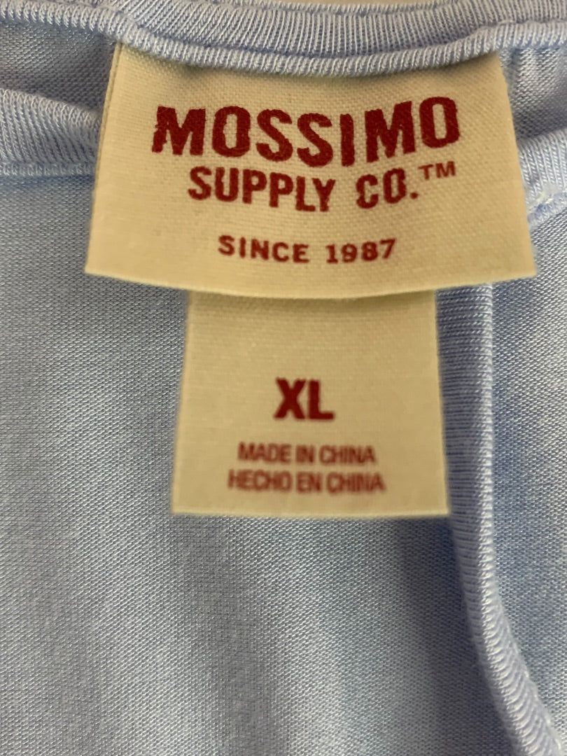 XL Mossimo Womens Light Blue Soft Tshirt Scoop Neck T Design