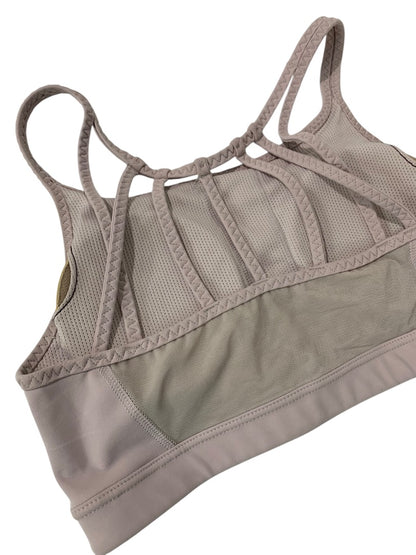 XS Athleta Strappy Sports Bra Removable Inserts Light Lavender