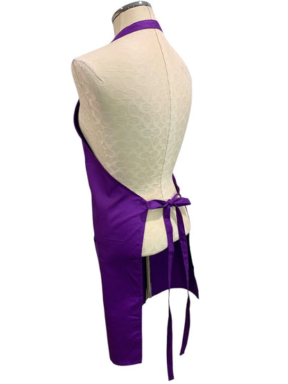 Plum Hill New Hair Stylist Apron Purple Rhinestone Tools Pocket