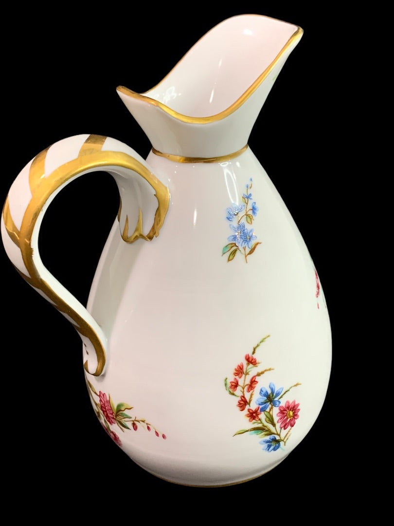 1980s Frankin Mint Fine Porcelain Creamer Collection Floral 5 Inch
