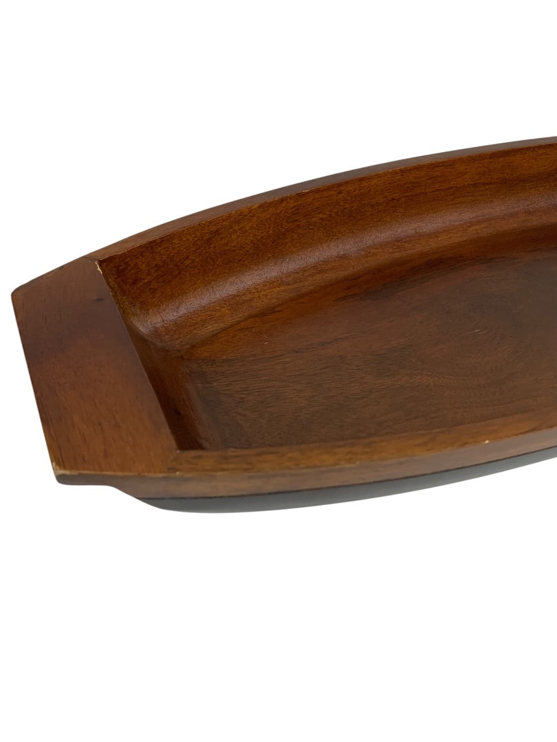 Large Wooden Trencher Bowl 24 Inches Long Farmhouse Decor