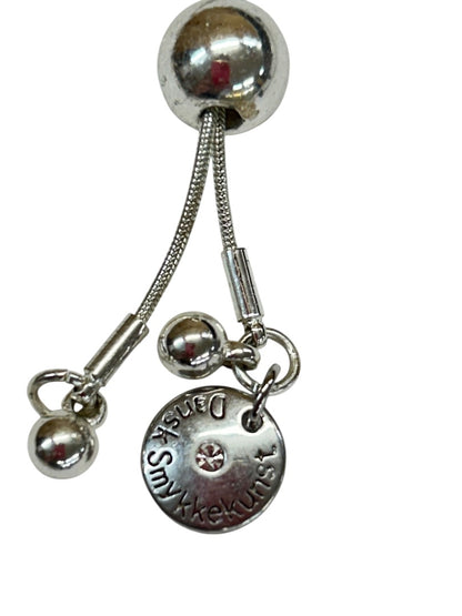 Dansk Smykkekunst Modernist Silver Necklace Slide Adjustment