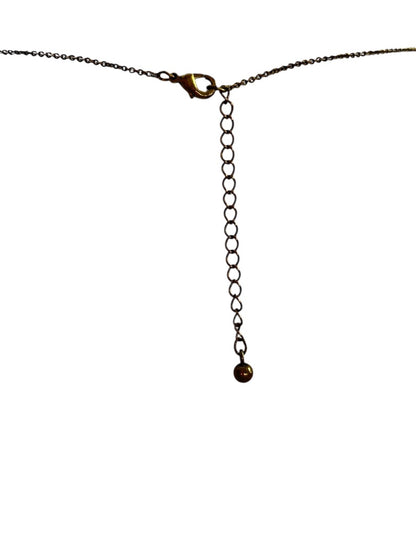Delicate Copper Color 15 Inch Chain Necklace 2 Inch Extender "M" Pendant