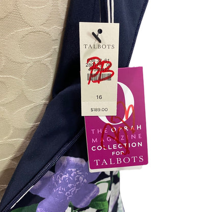 Size 16 Talbots The Oprah Magazine Collection New Floral Dress Pockets
