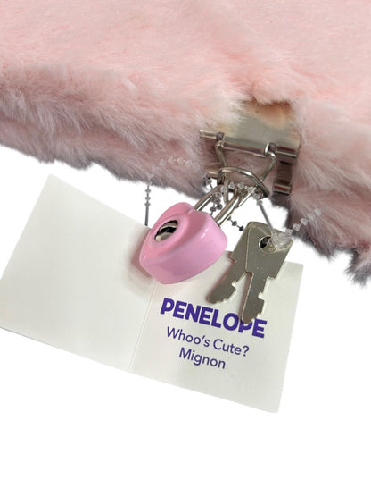 Claires New Plush Lined Journal Diary Locking Princess Owl 8 x 6 Inch