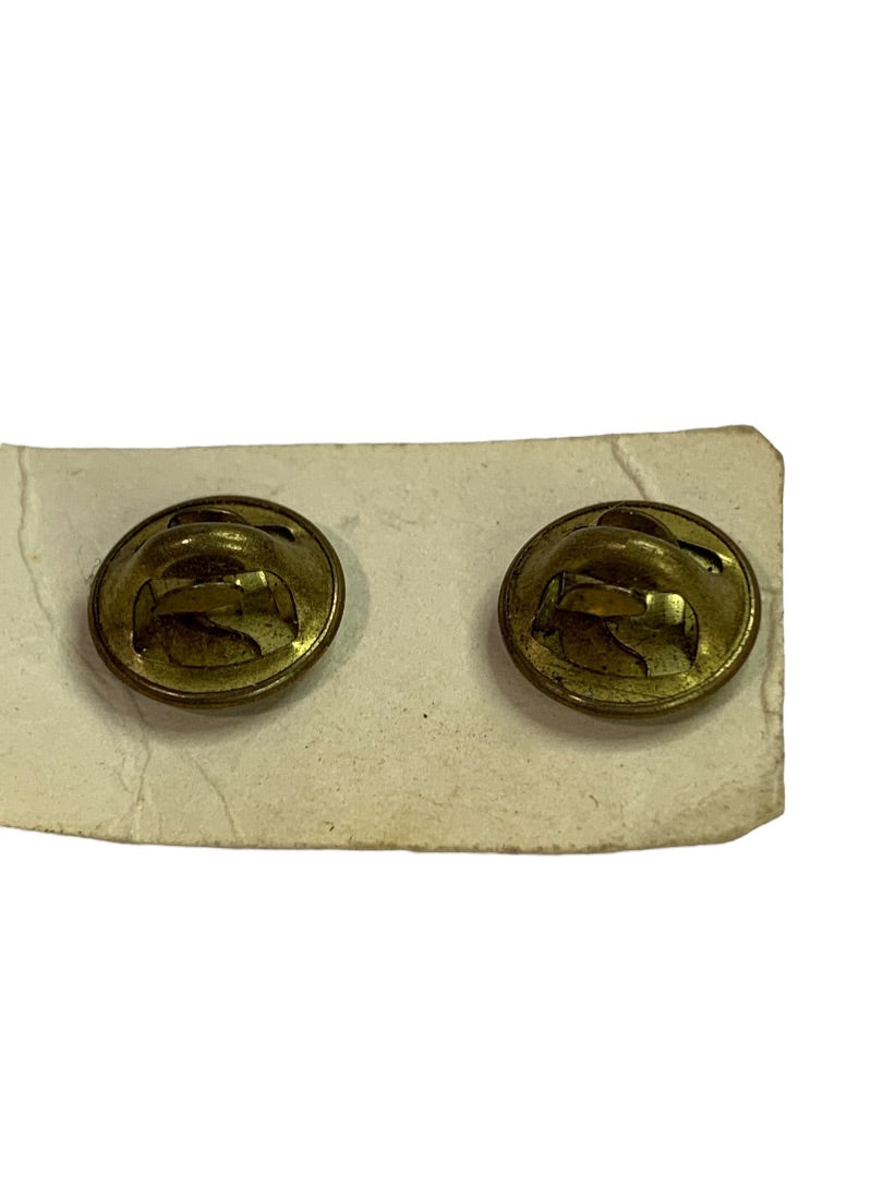 Vintage Silvertone Lapel Pin Bar Double Back Rectangle 1" x .4"