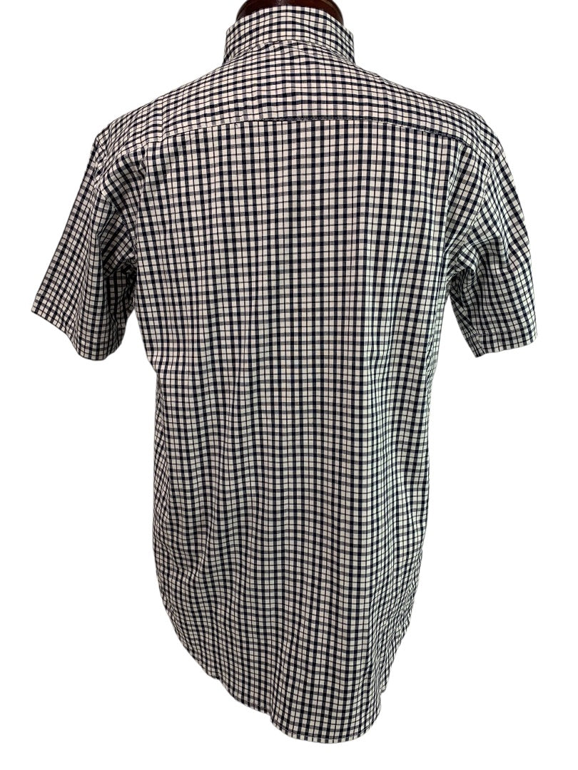 Small Columbia Mens New Penn State Button Down Short Sleeve Checked