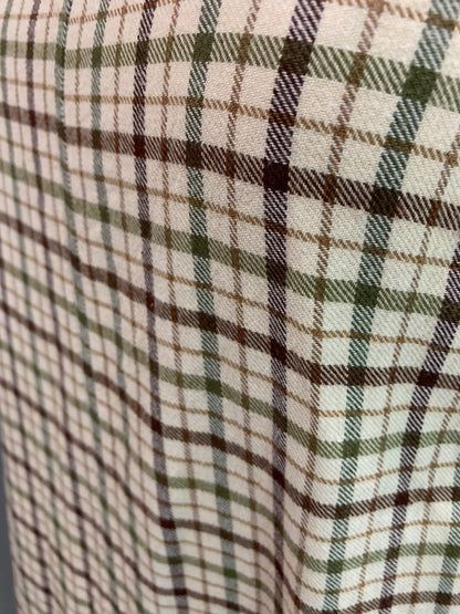 Small American Eagle Plaid Jumper Dress Lightweight Flannel Cotton