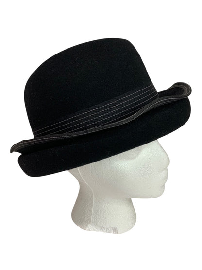 One Size Brooklyn Industries Womens Black Hat Ribbon Band Wool