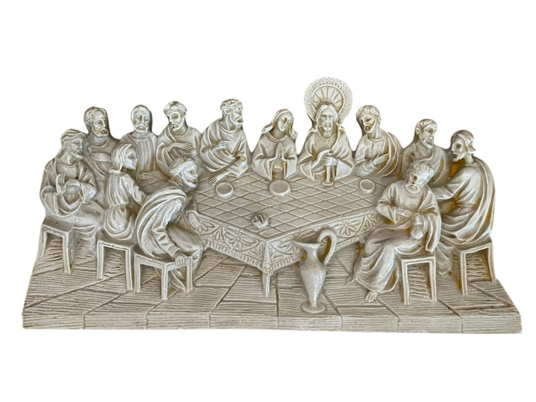 Last Supper Jesus Christ Dimensional Plastic Resin Wall Hanging Vintage