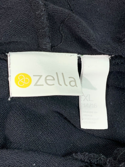 XL Zella Womens Black Twist Hem Pullover Hoodie Activewear
