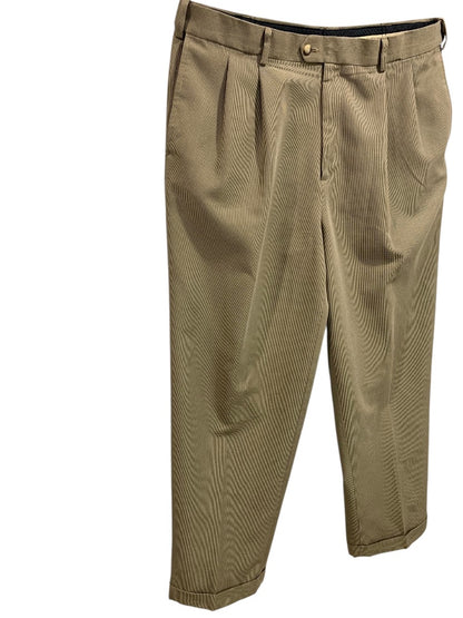 38 x 32 Croft & Barrow Mens Dress Pants Brown Black Micro Houndstooth