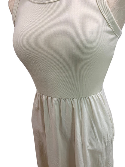 XS Gap Ivory Sundress Boho Pockets Racerback Tank Bodice