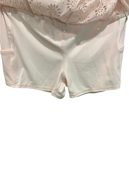 Medium Aerie Womens New Lasercut Shorts Pink Pull On
