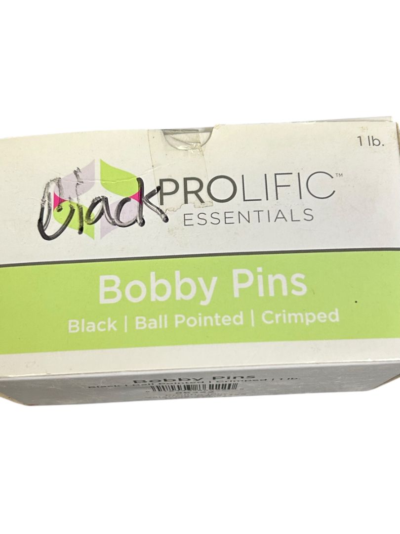 Prolific New Bobby Pins Black Count 300 Ball Pointed Crimped