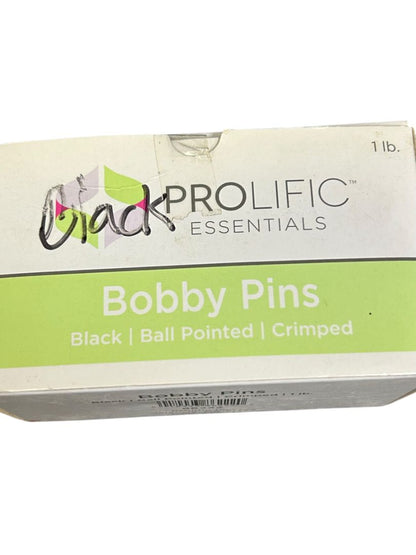 Prolific New Bobby Pins Black Count 300 Ball Pointed Crimped