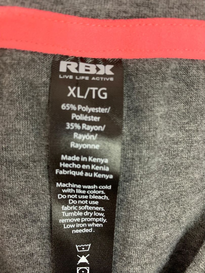 XL RBX Womens Gray Workout Tank Top Shirt Heathered