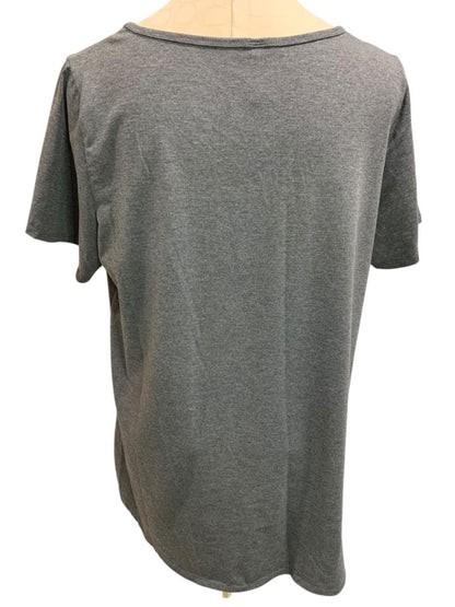 Size 2XL Lularoe Womens Scoop Neck Tshirt Tunic Charcoal