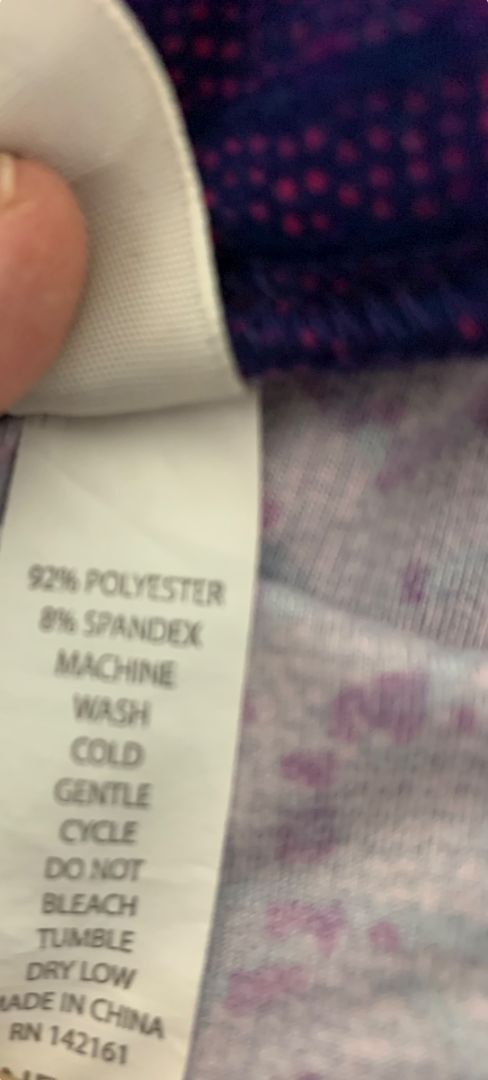 One Size LulaRoe Womens Leggings 3 Pair Assorted Purple Black Floral