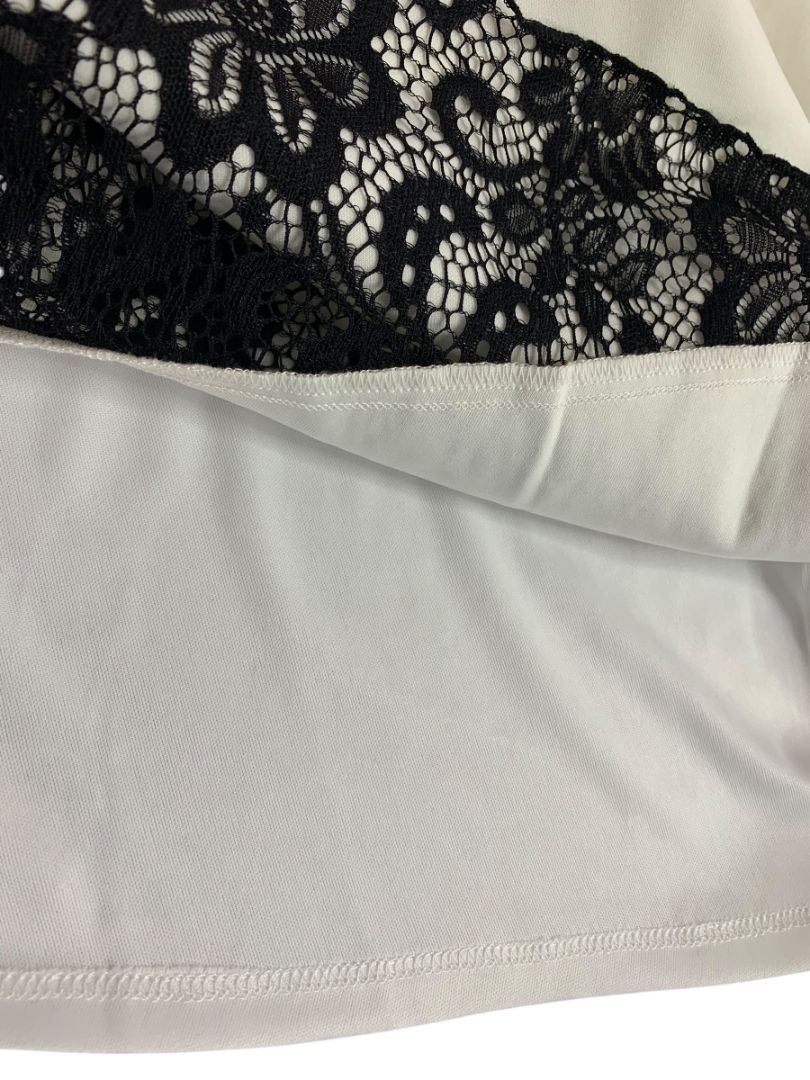 Size 18 Maree Pour Toi New Sheath Dress Ivory Black Lace Sleeveless