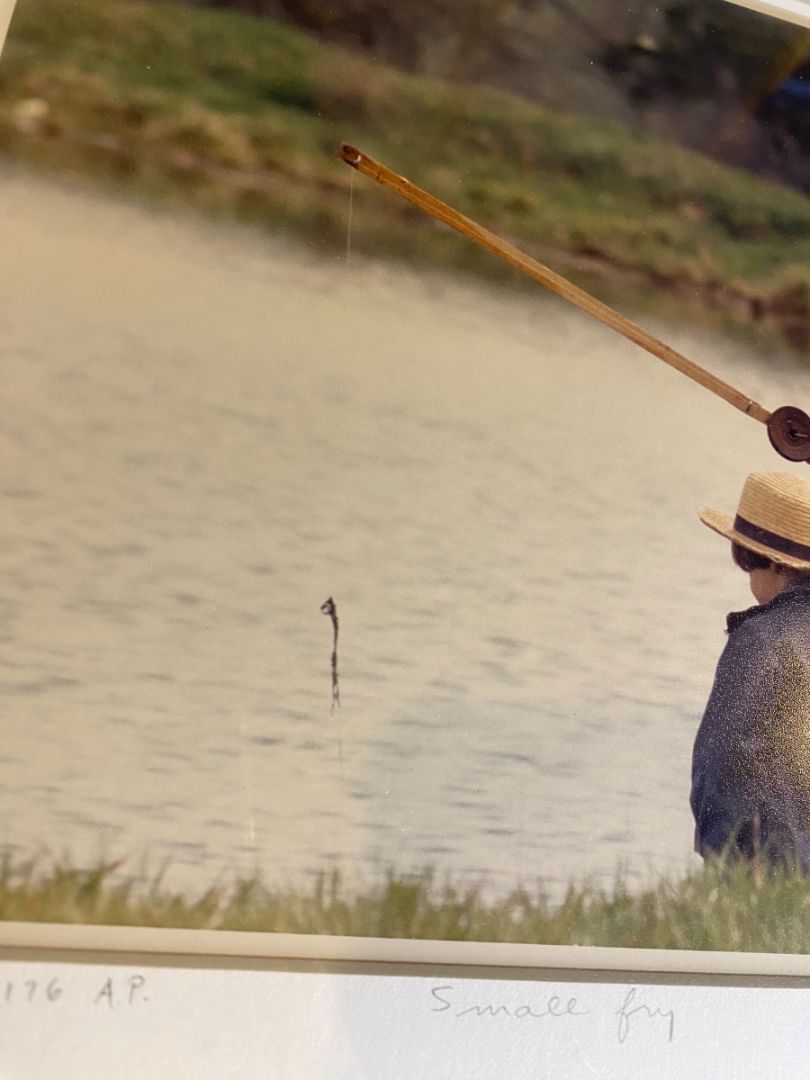 Signed Bill Coleman Matted Framed Small Fry Amish Photo #176