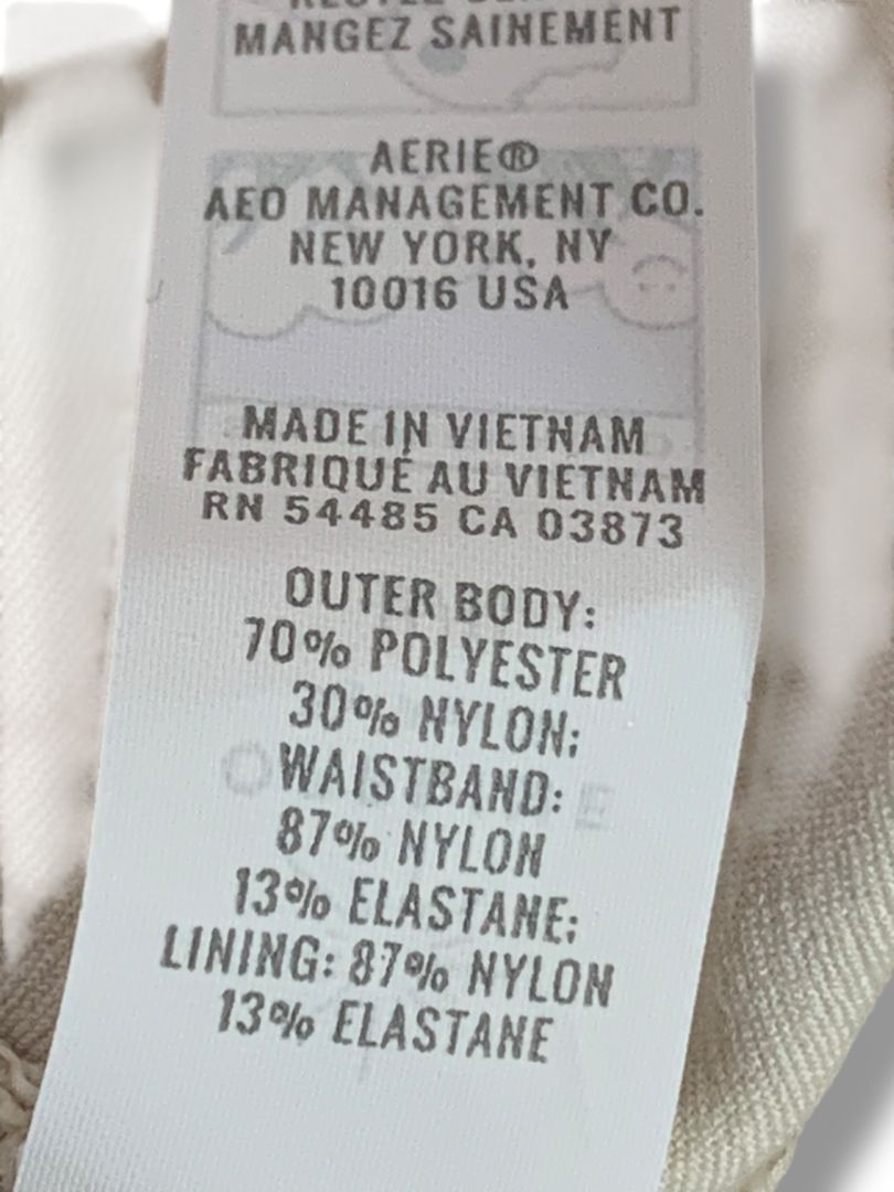 Size Medium Offline by Aerie Bubble Mini Skirt Ivory Skort Undershort