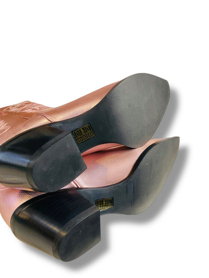 Size 10 Jeffrey Campbell Free People Womens Dagget Pink Champagne Western Boots