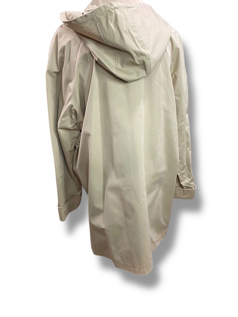 Size XL Fleet Street Womens Tan Removable Lining & Hood Jacket Zip Up