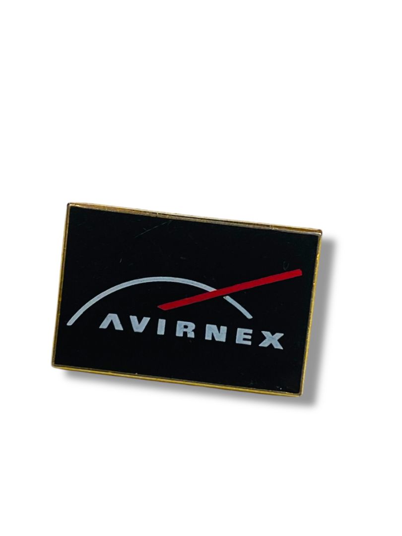 Avirnex Lapel Pin Logo Advertising 1" Rectangle Navy Blue
