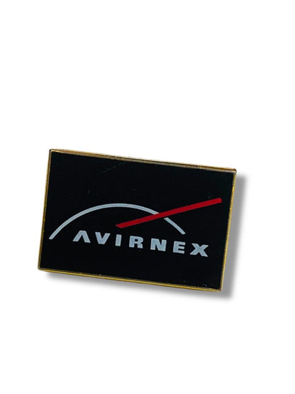 Avirnex Lapel Pin Logo Advertising 1" Rectangle Navy Blue