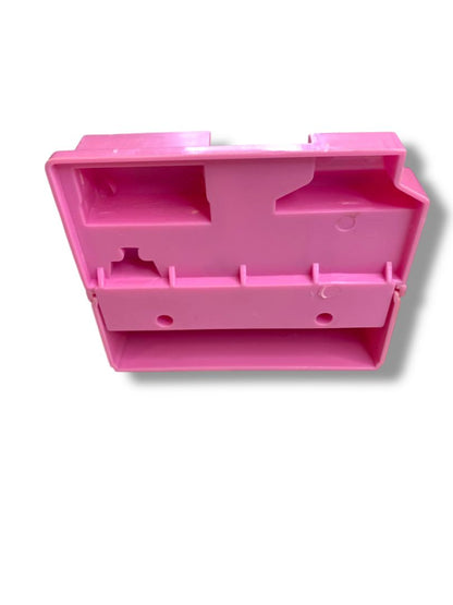 Dollhouse Miniature Pink Kitchen Sink Oven Microwave 3.75"l x 3"h