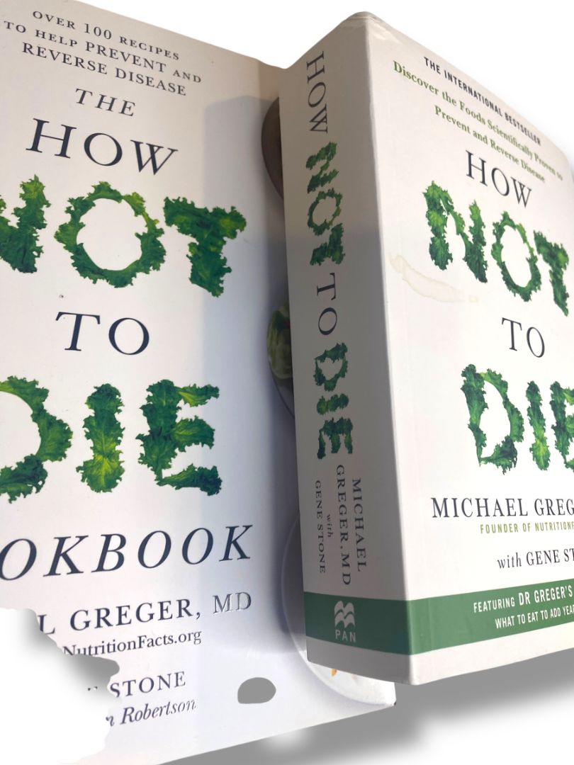 Set of How Not to Die Book and Cookbook Michael Greger Gene Stone