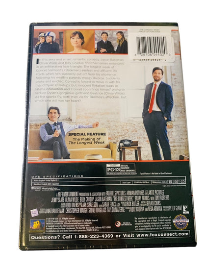 The Longest Week Sealed New DVD PG-13 Movie Jenny Slate Olivia Wilde