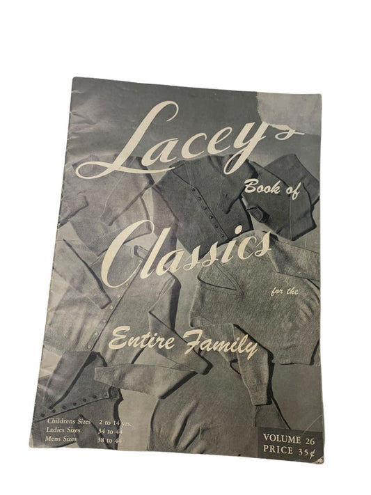 Lacey's Book of Classics for the Entire Family Volume 26 Vintage  Knitting Book