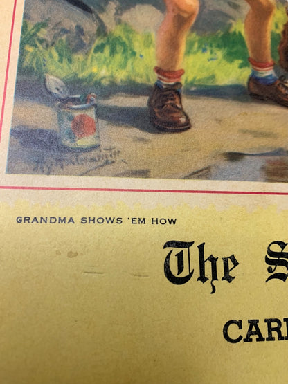 1955 Wall Calendar Promotional The Scranton Times Grandma Shows 'Em How Incomplete