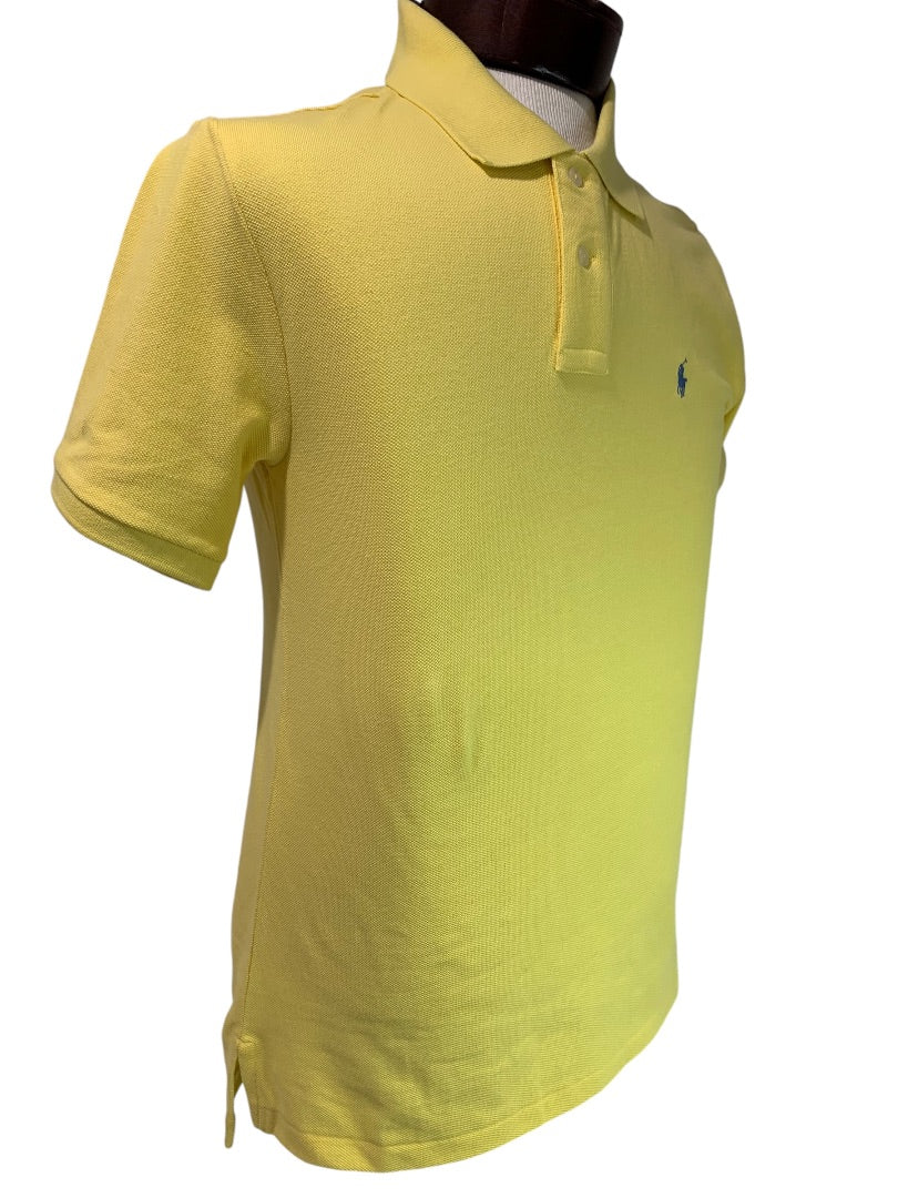 Large (14-16) Polo Ralph Lauren Boys New Buttter Yellow Shirt Short Sleeve