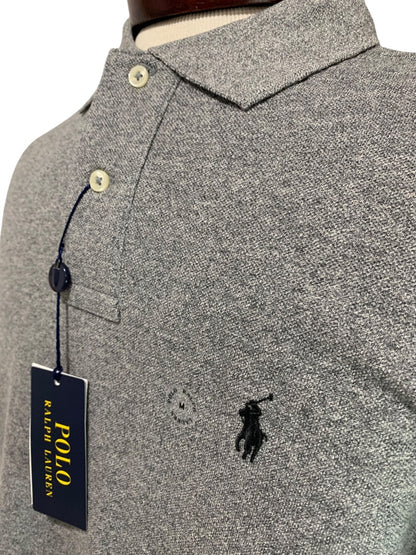 Size Medium Polo Ralph Lauren Mens New Gray Heathered Shirt Classic Fit