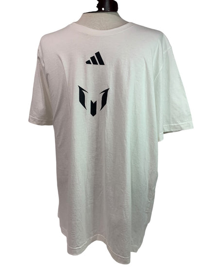 2XL Adidas Mens New Messi Miami Tshirt Regular Fit JH1136