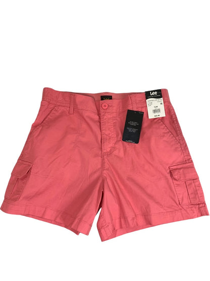 Size 12M Lee Womens New Mid Rise 5 Inch Shorts Coral Chino