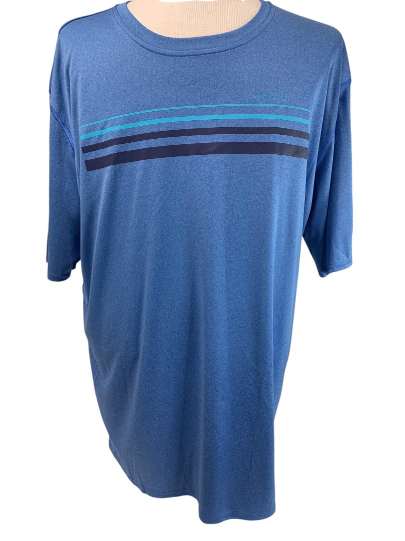 XXL Speedo Mens New Swim Shirt Short Sleeve Palace Blue UPF 50+
