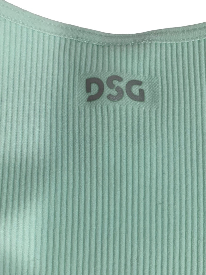 Small DSG Womens Mint Green Activewear Fitted Crop Tank Ribbed