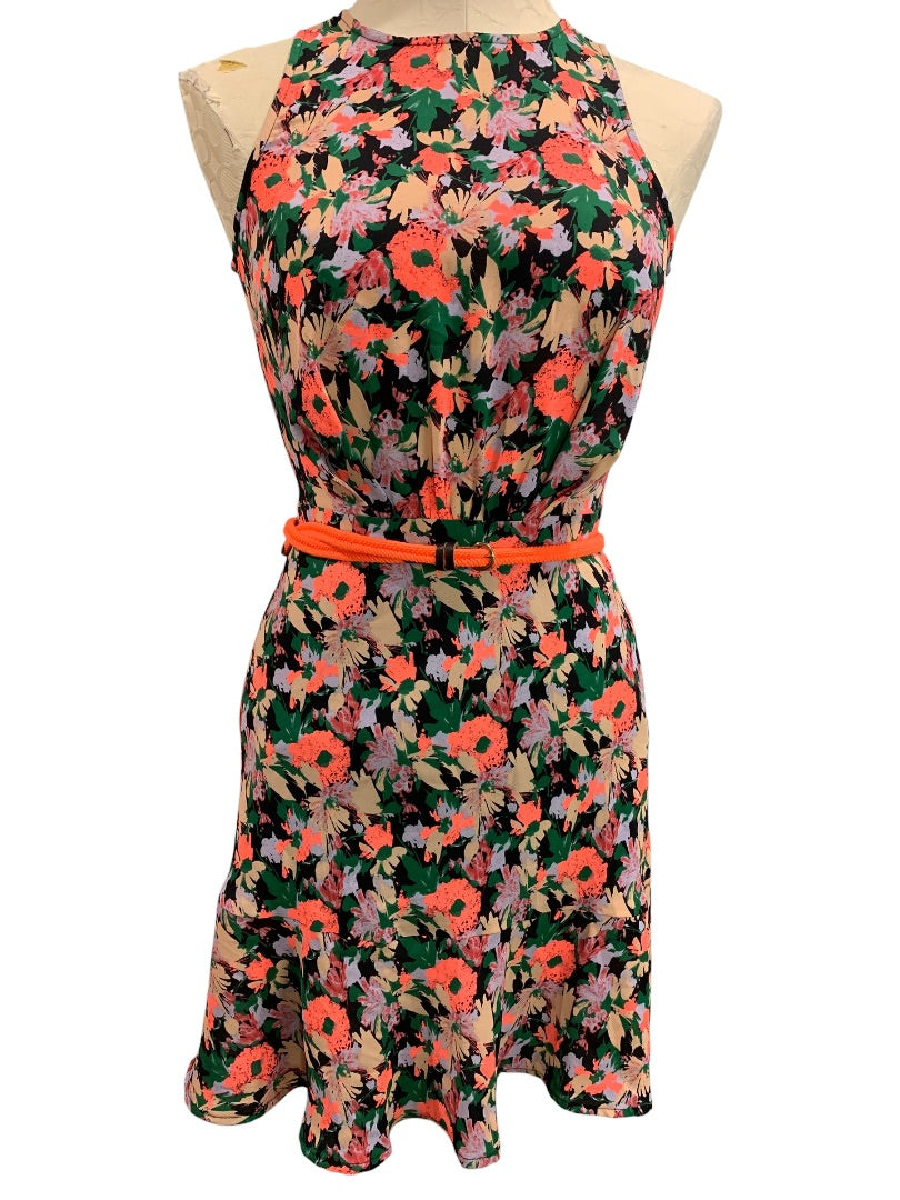 Size 00 J.Crew Mercantile A-Line Dress Bright Floral J4518